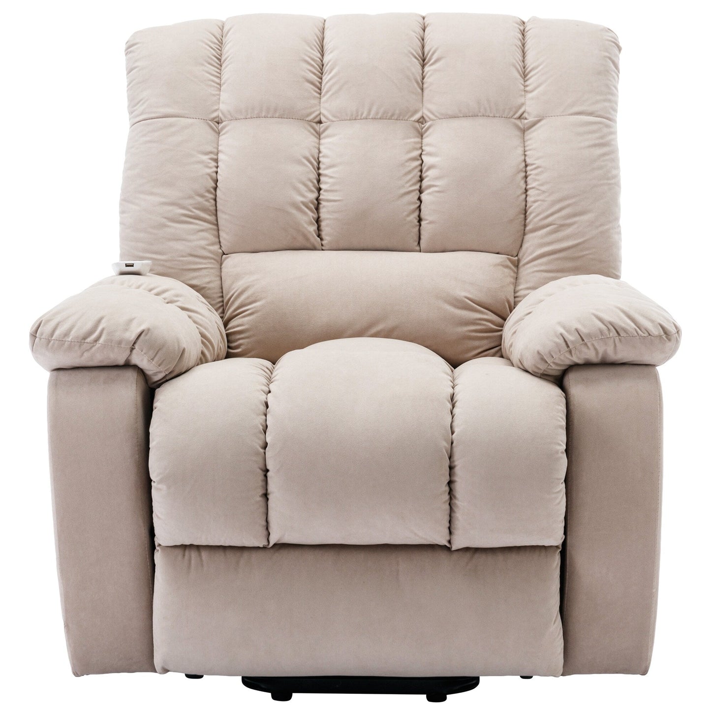 Fauteuil inclinable électrique avec chauffage, massage et rangement latéral pour salon ou chambre