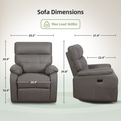 Fauteuil inclinable pivotant électrique