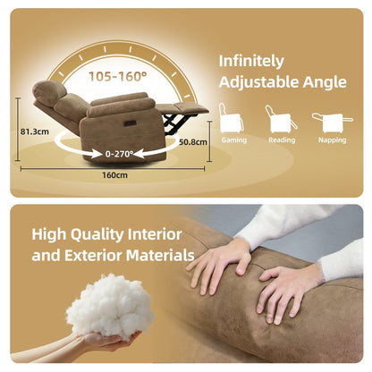 Fauteuil inclinable pivotant électrique