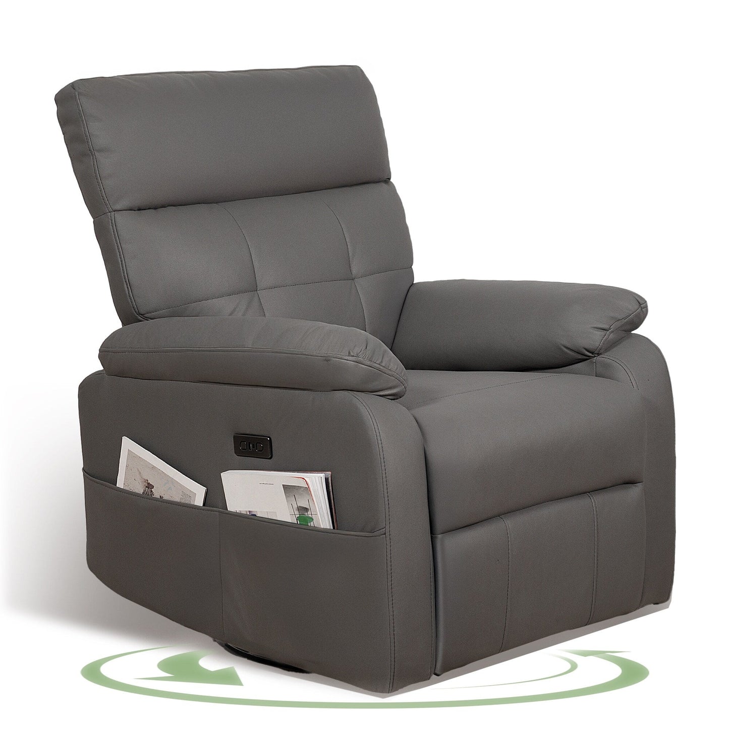 Fauteuil inclinable pivotant électrique