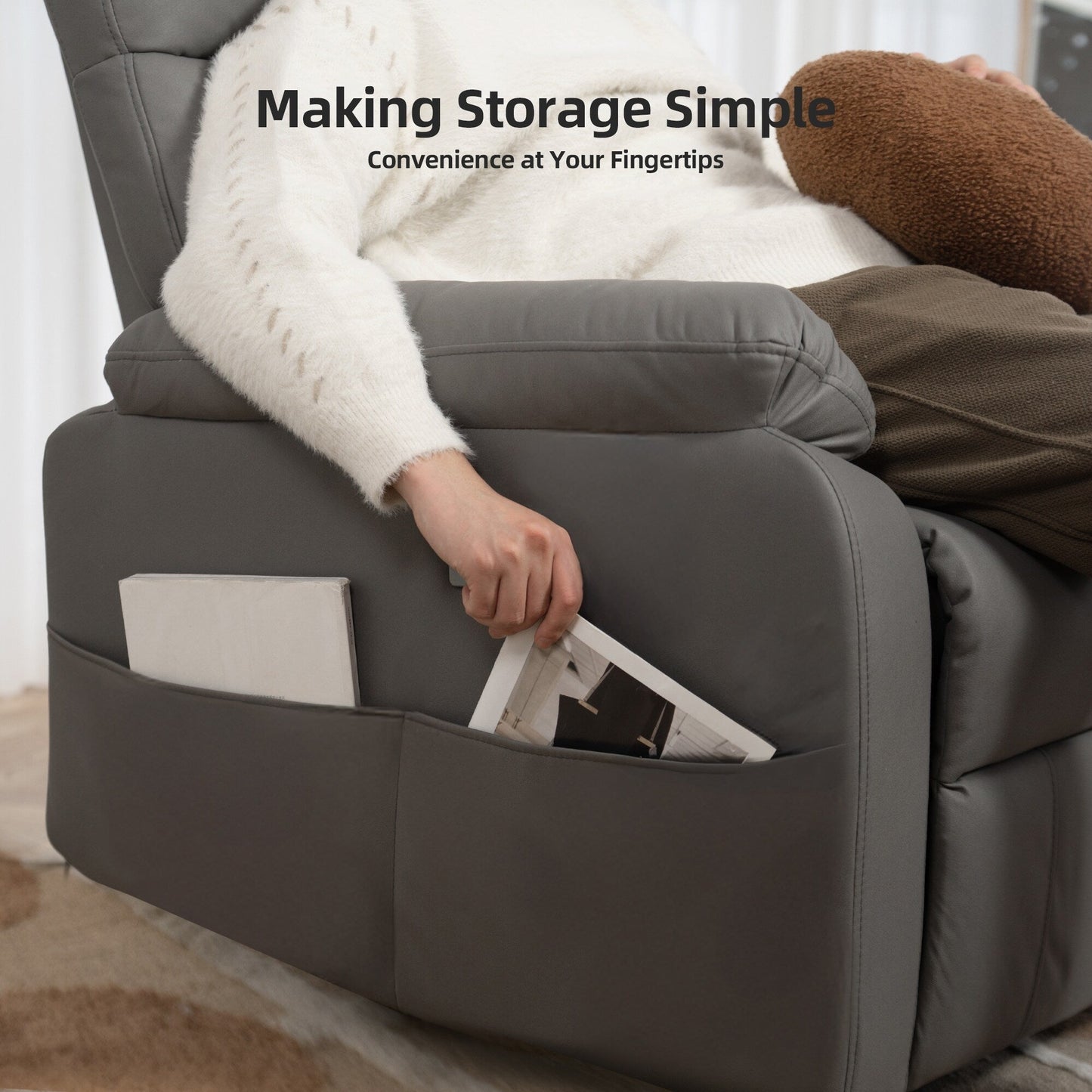 Fauteuil inclinable électrique à gravité zéro