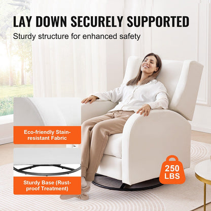 Fauteuil inclinable et pivotant électrique pour salon et chambre à coucher