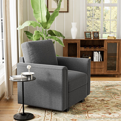 Canapé d'appoint élégant à accoudoirs incurvés, canapé sectionnel personnalisable, canapé modulaire confortable pour chambre, salon, bureau