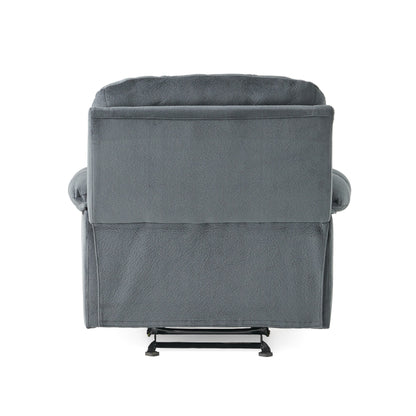Fauteuil inclinable manuel élégant avec tissu doux pour la peau, confort moelleux et deux porte-gobelets