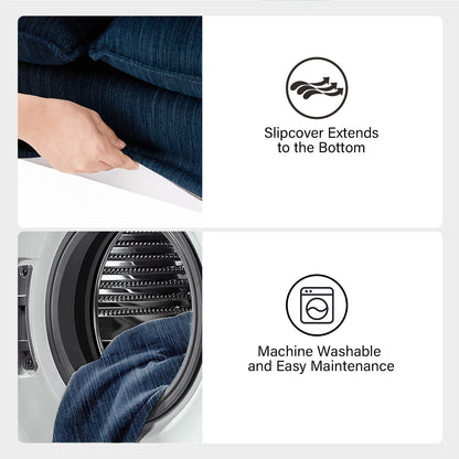 Canapé moderne Elias avec porte-gobelet et coussins réversibles par HULALA HOME