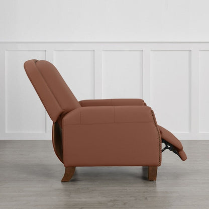 Fauteuil inclinable Elias Push Back pour adultes, fauteuil en similicuir pour salon