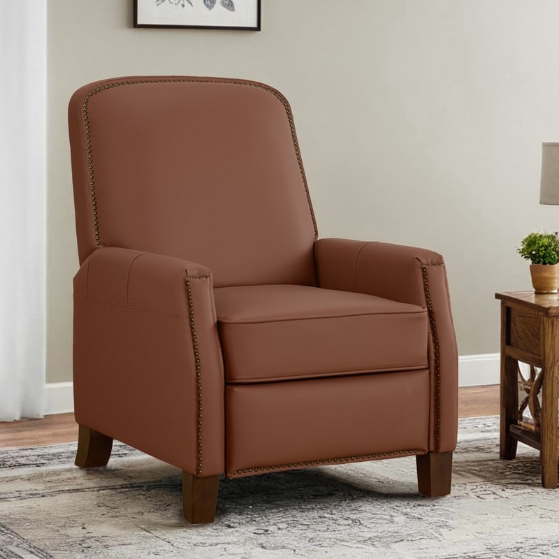 Fauteuil inclinable Elias Push Back pour adultes, fauteuil en similicuir pour salon