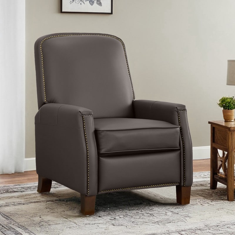 Fauteuil inclinable Elias Push Back pour adultes, fauteuil en similicuir pour salon