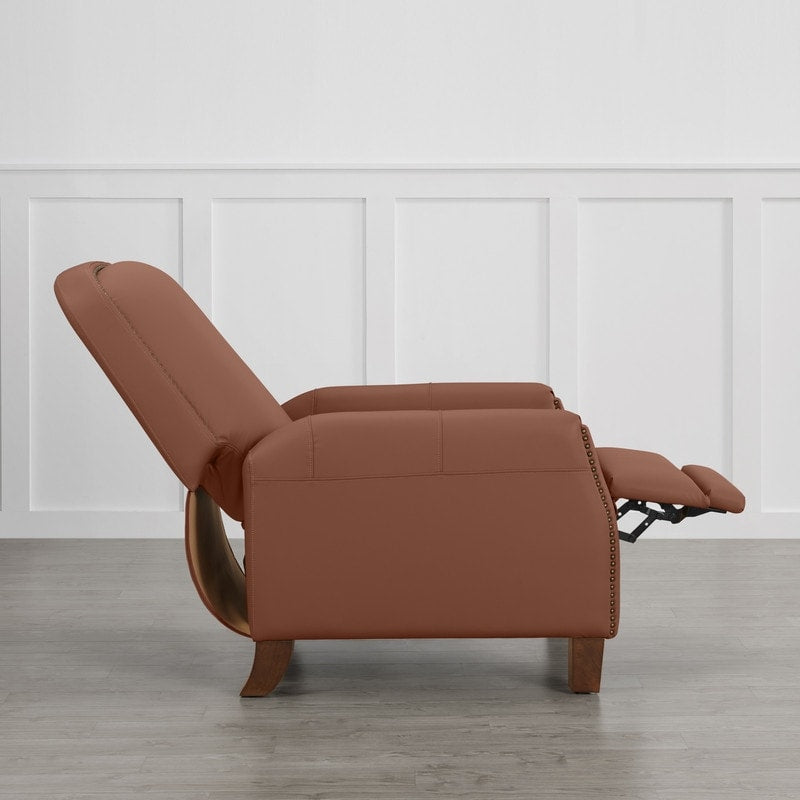 Fauteuil inclinable Elias Push Back pour adultes, fauteuil en similicuir pour salon