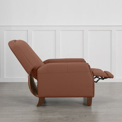 Fauteuil inclinable Elias Push Back pour adultes, fauteuil en similicuir pour salon