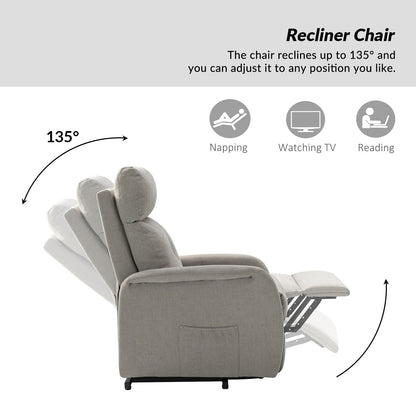 Fauteuil inclinable électrique à télécommande Elisa avec base en métal