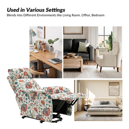 Fauteuil inclinable électrique à télécommande Elisa avec base en métal