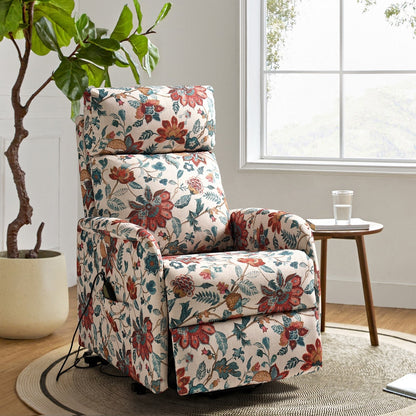 Fauteuil inclinable électrique à télécommande Elisa avec base en métal