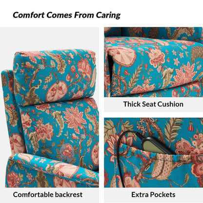 Fauteuil inclinable électrique à télécommande Elisa avec base en métal