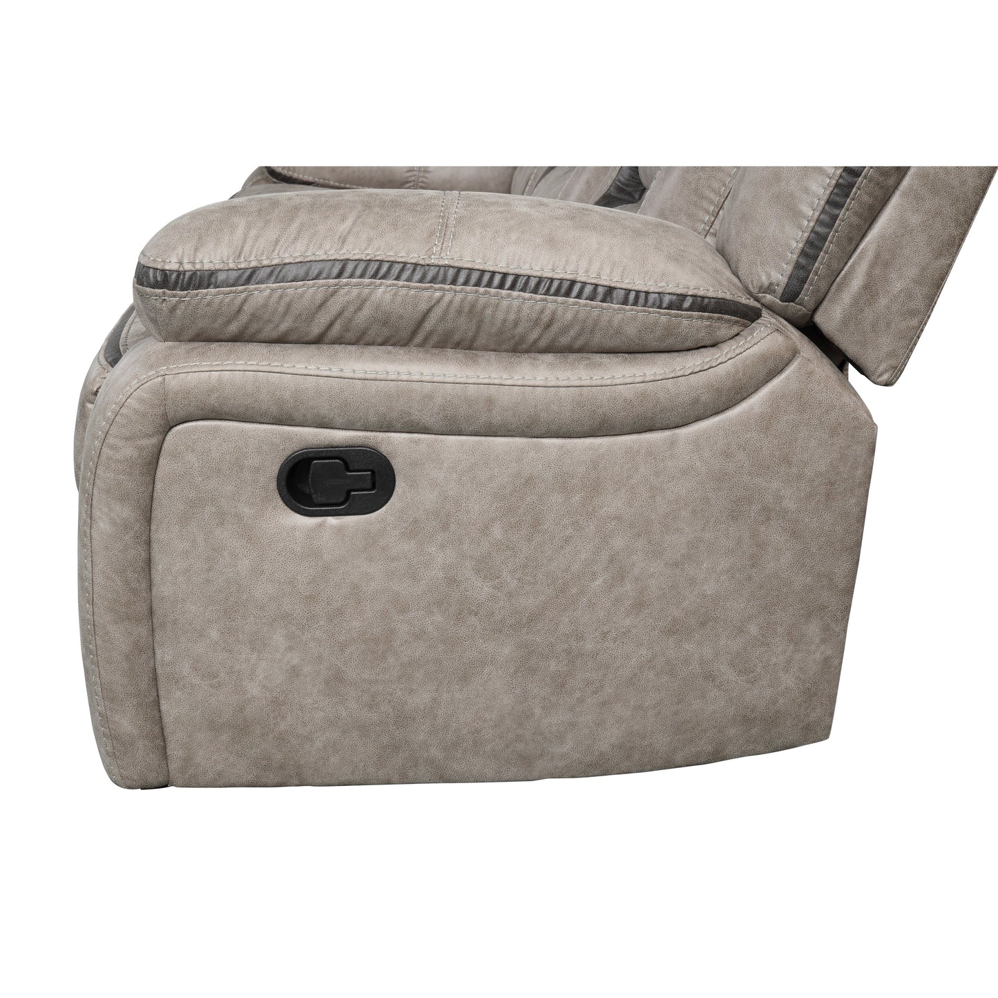 Canapé inclinable à mouvement manuel Elkton de Roundhill Furniture avec console de rangement