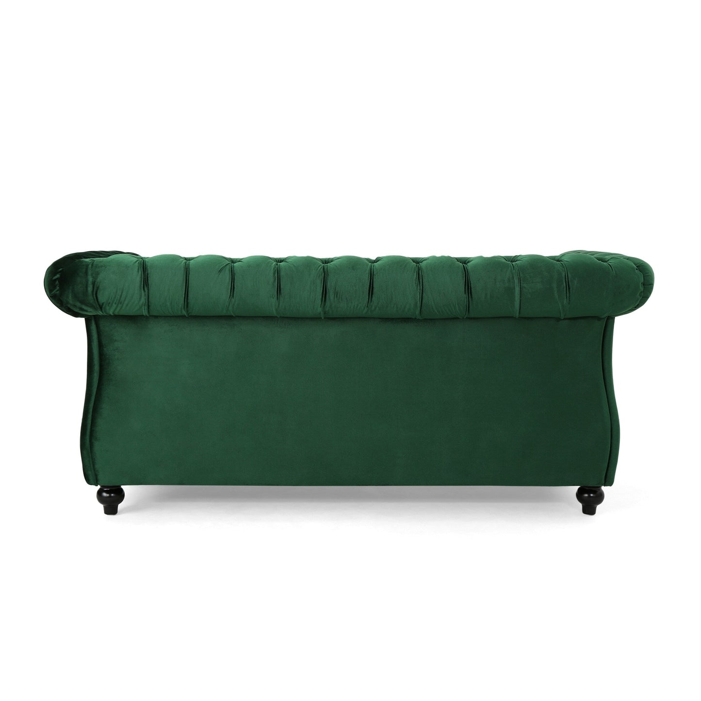 Canapé Chesterfield capitonné Emerald 61,75 avec têtes de clous et pieds