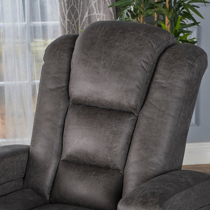 Fauteuil inclinable électrique en microfibre Emersyn par Christopher Knight Home