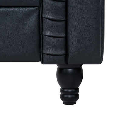 Canapé Chesterfield Élégance, Confort luxueux pour salons cosy, Canapé moderne du milieu du siècle, Élégance, Canapé 3 places