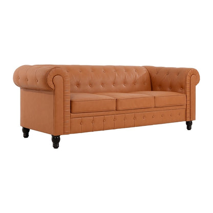 Canapé Chesterfield Élégance, Confort luxueux pour salons cosy, Canapé moderne du milieu du siècle, Élégance, Canapé 3 places