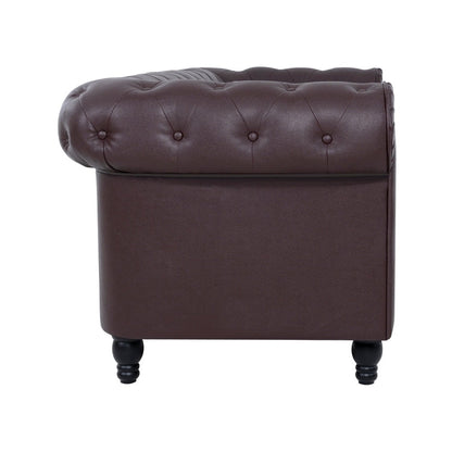 Canapé Chesterfield Élégance, Confort luxueux pour salons cosy, Canapé moderne du milieu du siècle, Élégance, Canapé 3 places