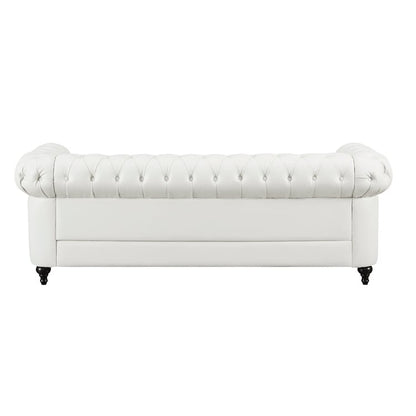 Canapé Chesterfield Élégance, Confort luxueux pour salons cosy, Canapé moderne du milieu du siècle, Élégance, Canapé 3 places