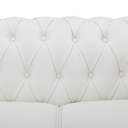 Canapé Chesterfield Élégance, Confort luxueux pour salons cosy, Canapé moderne du milieu du siècle, Élégance, Canapé 3 places