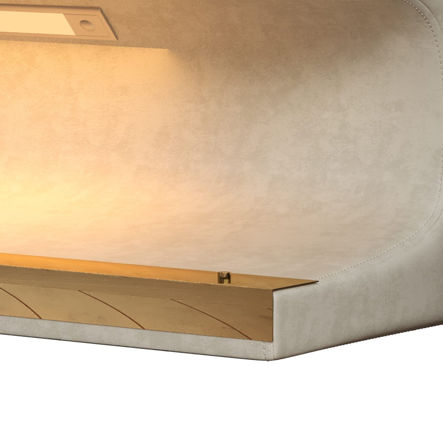 Banc d'entrée ottoman rembourré en cuir avec lumière à capteur LED pour salon, chambre à coucher, bout de lit