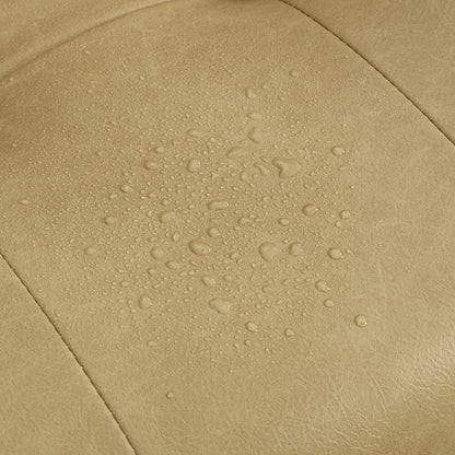 Fauteuil inclinable électrique ergonomique en cuir synthétique avec appui-tête et repose-pieds électriques et port de chargement USB