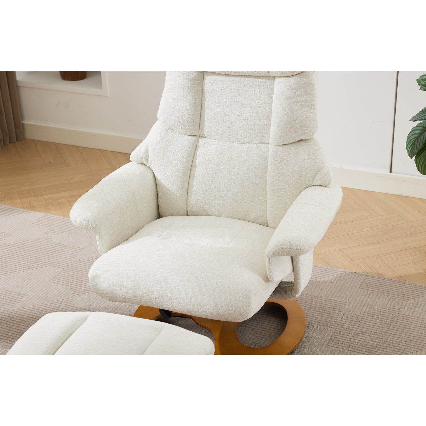 Fauteuil inclinable ergonomique avec pouf
