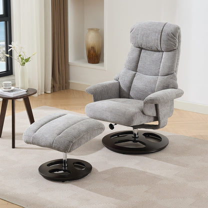 Fauteuil inclinable ergonomique avec pouf