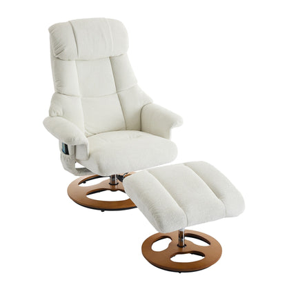 Fauteuil inclinable ergonomique avec pouf