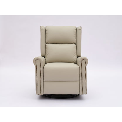 Fauteuil inclinable pivotant ergonomique avec ports USB/Type-C, dossier incurvé et coussin lombaire, rotation à 270°