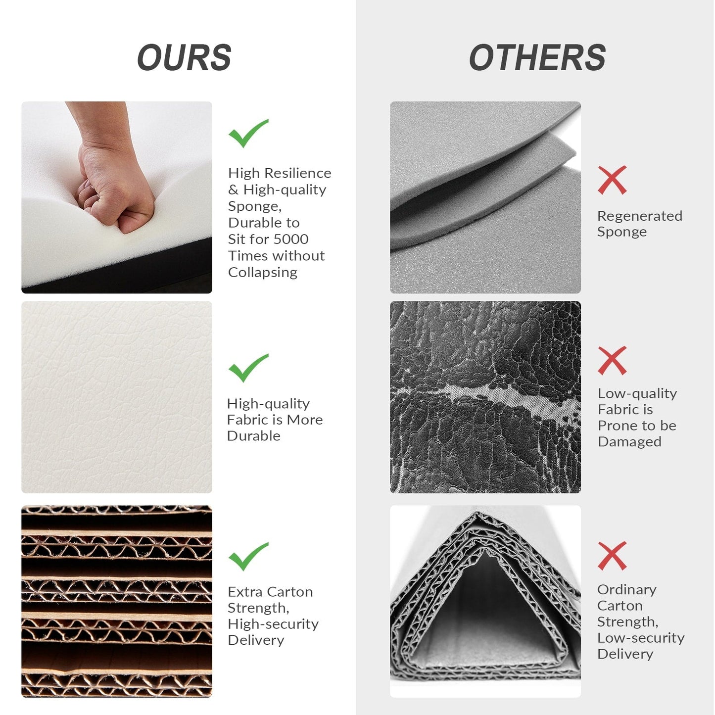 Fauteuil inclinable pivotant manuel Esteban en similicuir moderne avec dossier à oreilles, lot de 2