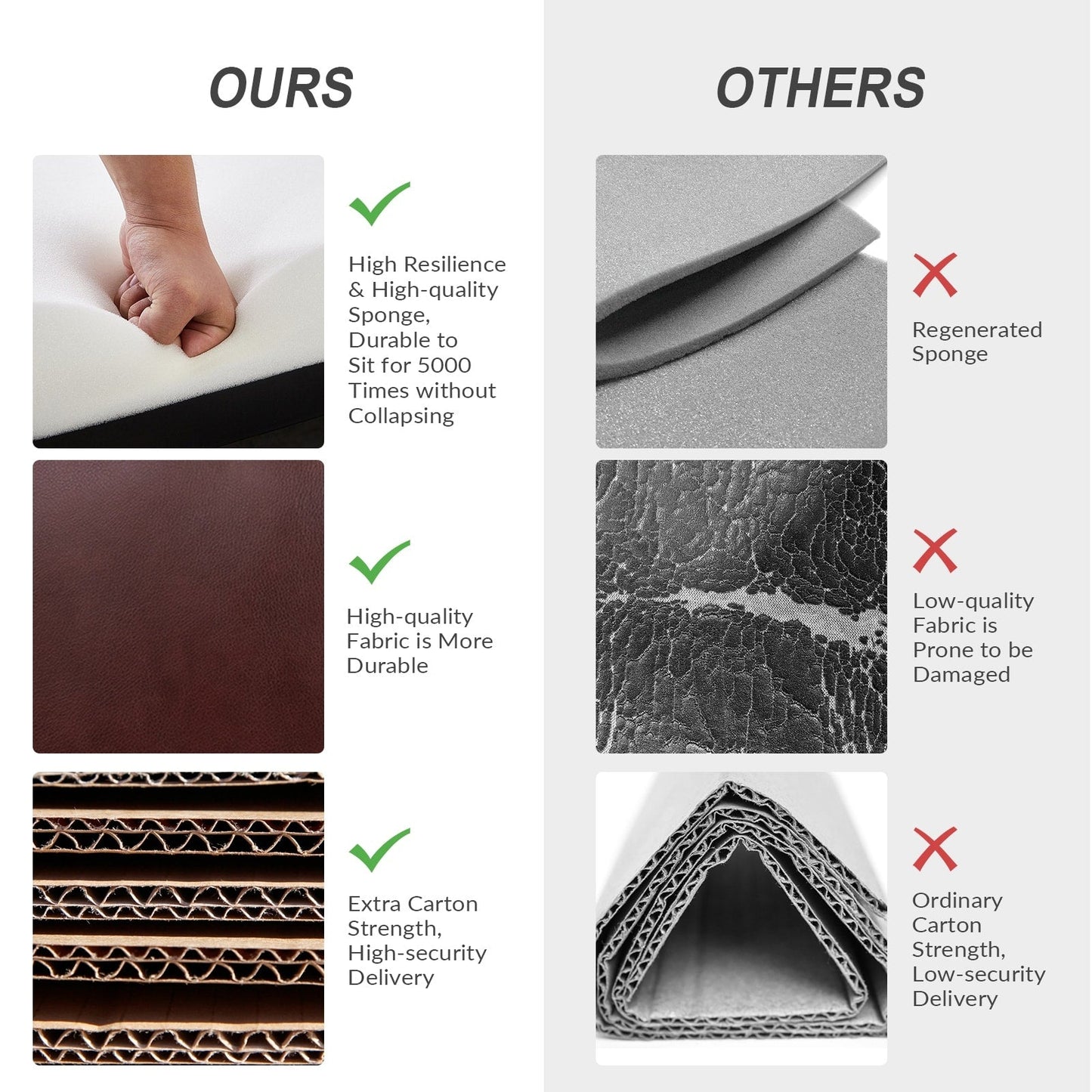 Fauteuil inclinable pivotant manuel Esteban en similicuir moderne avec dossier à oreilles, lot de 2