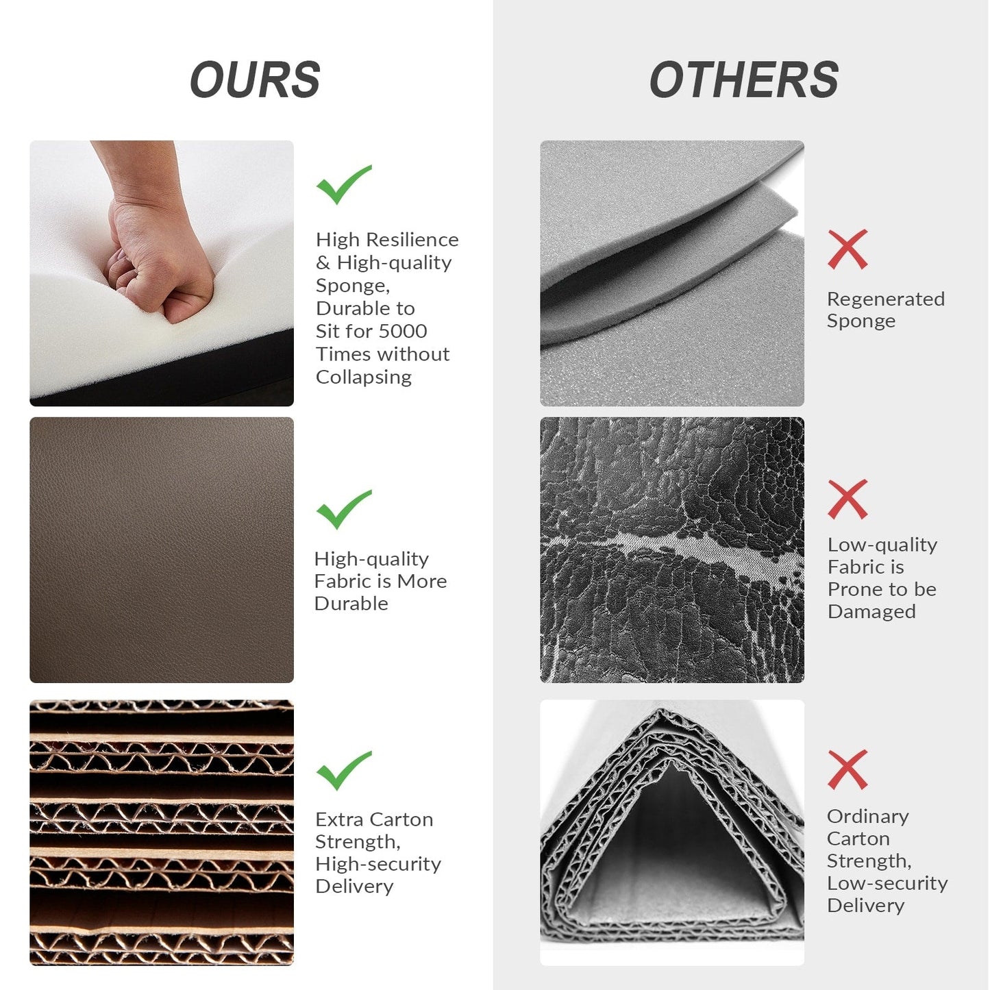 Fauteuil inclinable pivotant manuel Esteban en similicuir moderne avec dossier à oreilles, lot de 2