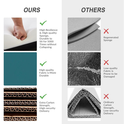 Fauteuil inclinable pivotant manuel en similicuir moderne Esteban avec dossier à oreilles