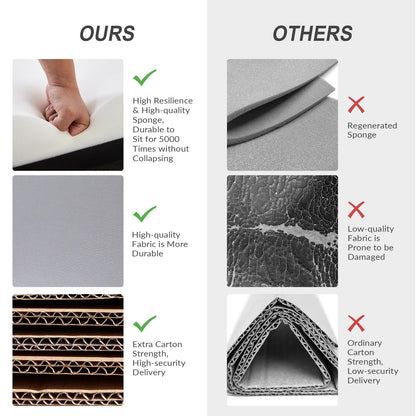 Fauteuil inclinable pivotant manuel en similicuir moderne Esteban avec dossier à oreilles