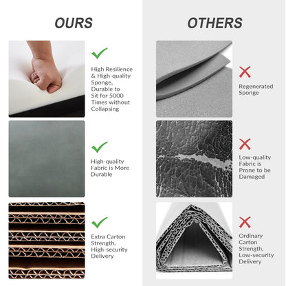 Fauteuil inclinable pivotant manuel en similicuir moderne Esteban avec dossier à oreilles