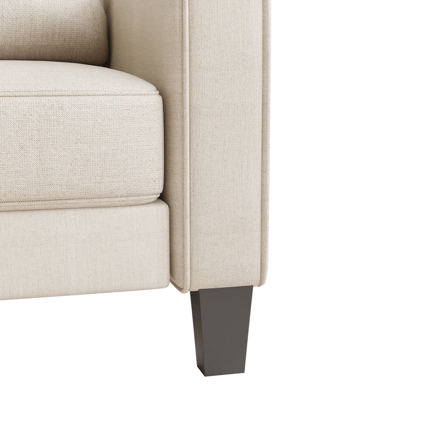 Canapé 3 places en tissu avec rangement sous le coussin