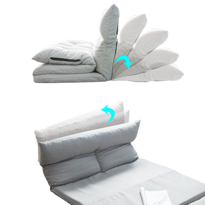 Canapé de sol pliant en tissu avec chaise longue