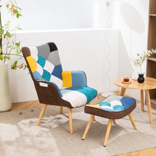 Fauteuil en tissu pour salon studio