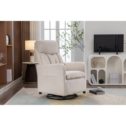 Fauteuil à bascule pivotant en tissu Gilder Chair