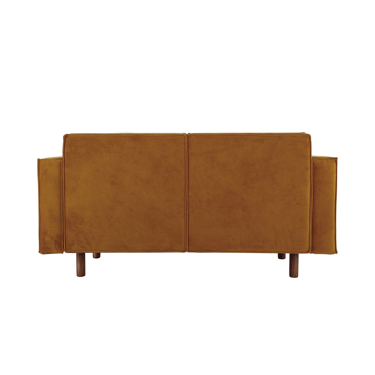 Canapé en tissu avec pieds en bois, Chartreuse - 63,0 L x 32,3 l x 31,9 H