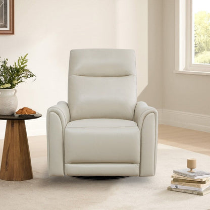Fauteuil inclinable pivotant Farley en cuir véritable pour chambre d'enfant