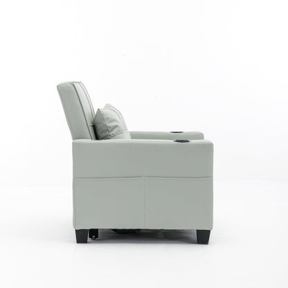 Canapé-lit convertible en similicuir avec ports USB