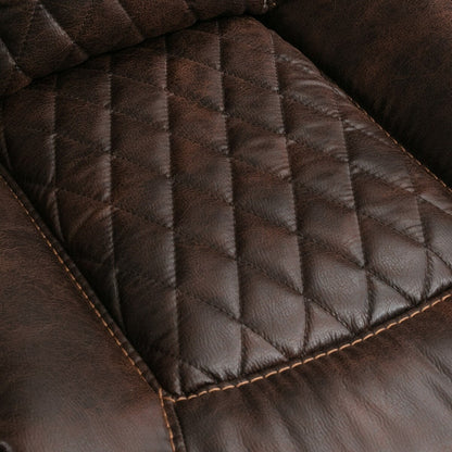 Fauteuil inclinable électrique en cuir Ebello avec repose-pieds confortable pour le salon