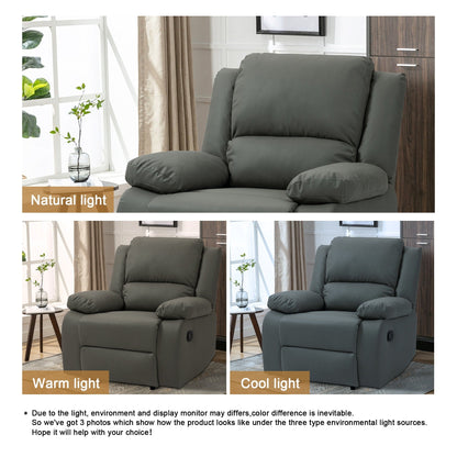 Fauteuil de salon en similicuir, canapé simple, fauteuils inclinables réglables