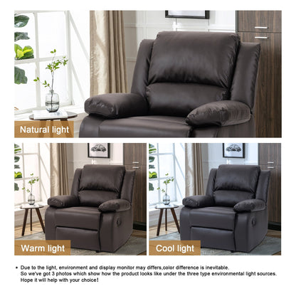 Fauteuil de salon en similicuir, canapé simple, fauteuils inclinables réglables