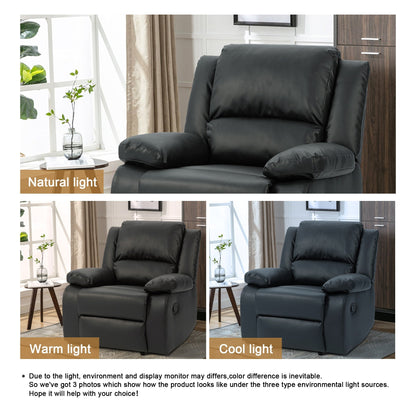 Fauteuil de salon en similicuir, canapé simple, fauteuils inclinables réglables