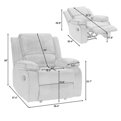 Fauteuil de salon en similicuir, canapé simple, fauteuils inclinables réglables